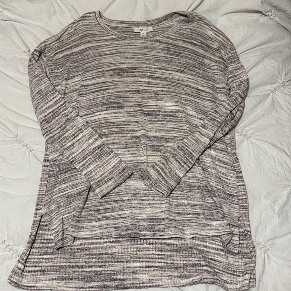 Style & Co. Multicolor Knit Top
